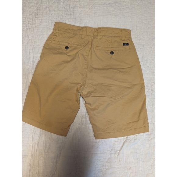 Free Planet Chino Stretch Organic Cotton Blend Yellow Shorts Men's Size 28 - Picture 8 of 11